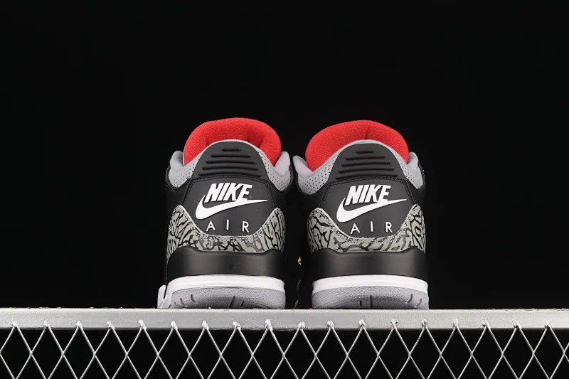 All categories Air Jordan Jordan series basketball shoes Air Jordan 3 J version Air Jordan 3 Retro Black Cement (2018) AJ3 Joe 3 replica black cement 854262-001